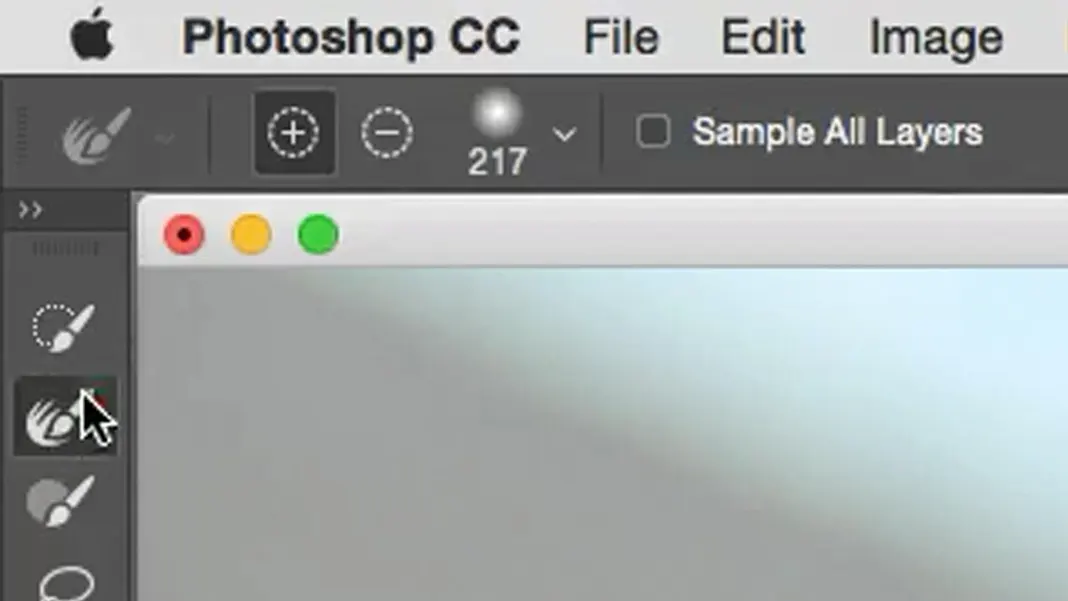 clicking on Refine Edge Tool